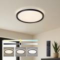 Brilagi - Plafonnier LED dimmable RIVO LED/72W/230V 3000–6000K noir Ø 50 cm + télécommande