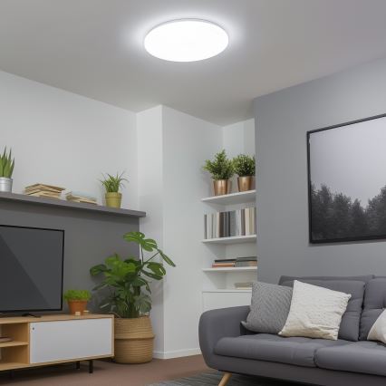Brilagi - Plafonnier LED dimmable SMART 24 W 230 V Ø 38 cm 2700–6500 K Wi‑Fi Tuya + télécommande