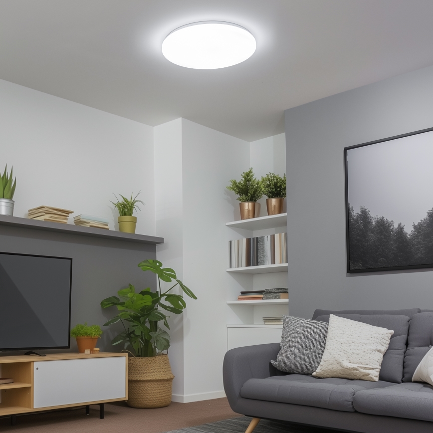 Brilagi - Plafonnier LED dimmable SMART 24 W 230 V Ø 38 cm 2700–6500 K Wi‑Fi Tuya + télécommande