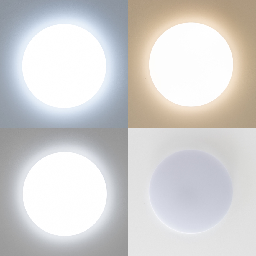 Brilagi - Plafonnier LED dimmable SMART 36 W, 230 V, Ø 48 cm, 3000–6000 K, Wi‑Fi Tuya Beacon + télécommande
