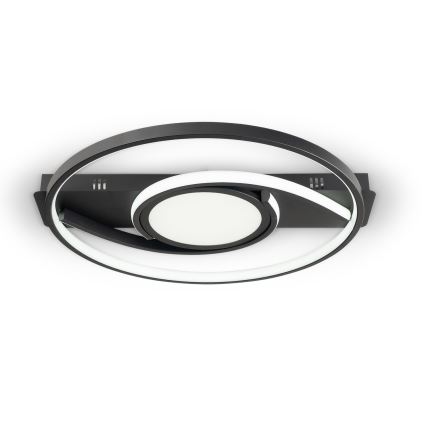 Brilagi - Plafonnier LED dimmable TWIRL LED/38W/230V 3000-6000K noir + télécommande