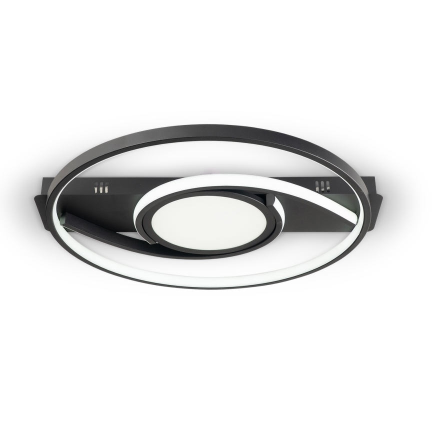 Brilagi - Plafonnier LED dimmable TWIRL LED/38W/230V 3000-6000K noir + télécommande