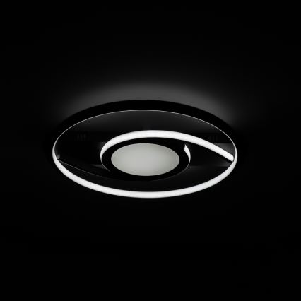 Brilagi - Plafonnier LED dimmable TWIRL LED/38W/230V 3000-6000K noir + télécommande
