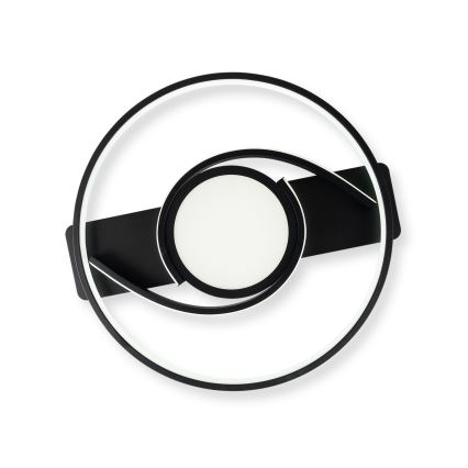 Brilagi - Plafonnier LED dimmable TWIRL LED/38W/230V 3000-6000K noir + télécommande
