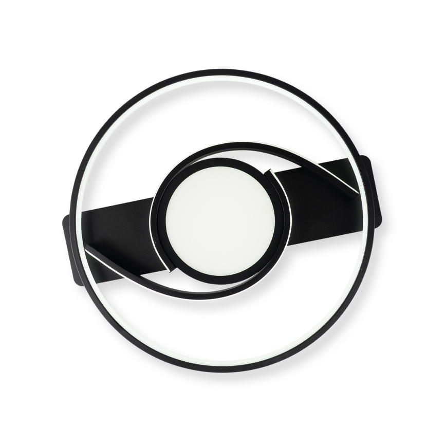 Brilagi - Plafonnier LED dimmable TWIRL LED/38W/230V 3000-6000K noir + télécommande