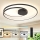 Brilagi - Plafonnier LED dimmable TWISTER LED/105W/230V 3000–6000K Ø 100 cm noir + télécommande