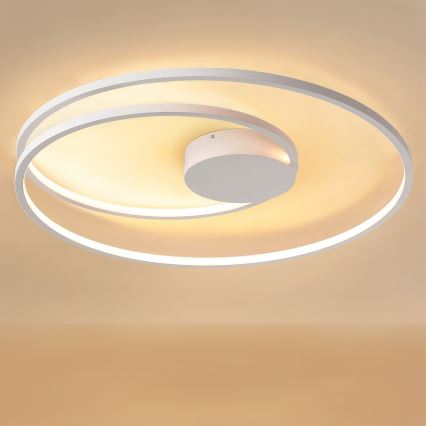 Brilagi - Plafonnier LED dimmable TWISTER LED/105W/230V 3000–6000K Ø 100 cm blanc + télécommande
