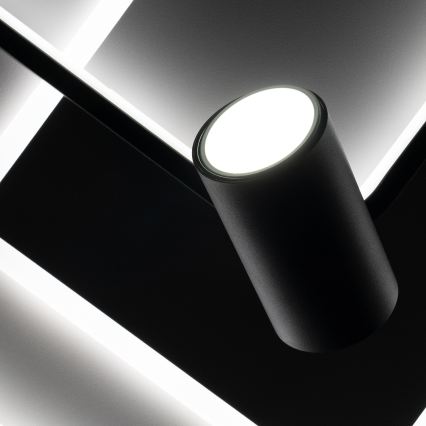 Brilagi - Plafonnier LED dimmable UNITY LED/75W/230V + 1xGU10/3W 3000-6000K 50x50 cm blanc/noir + télécommande