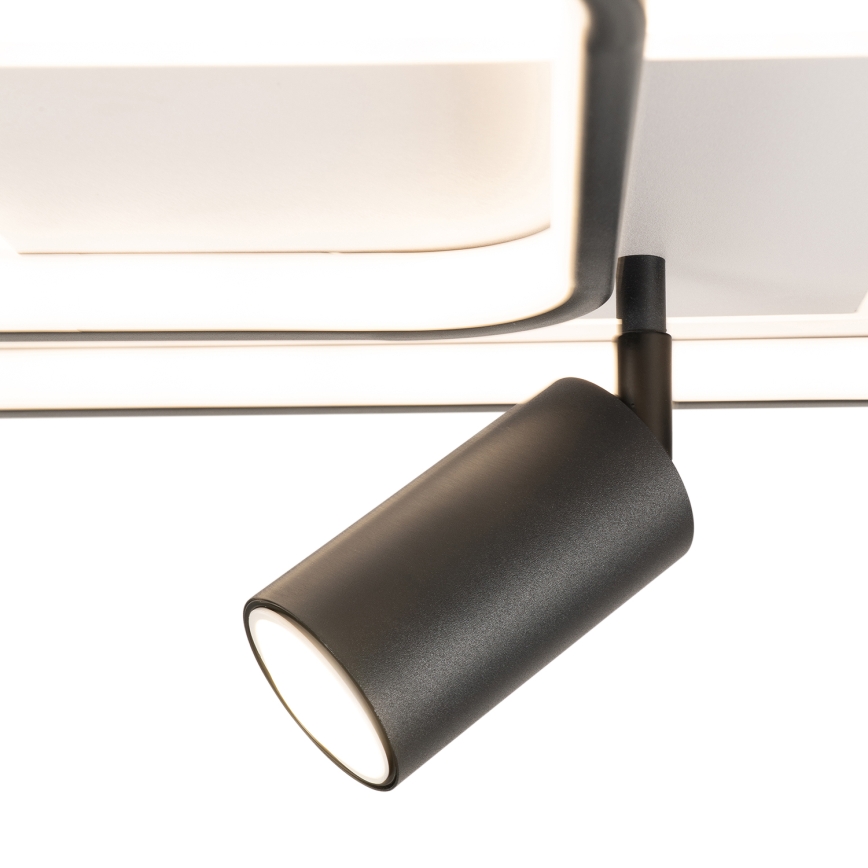Brilagi - Plafonnier LED dimmable UNITY LED/75W/230V + 1xGU10/3W 3000-6000K 50x50 cm blanc/noir + télécommande