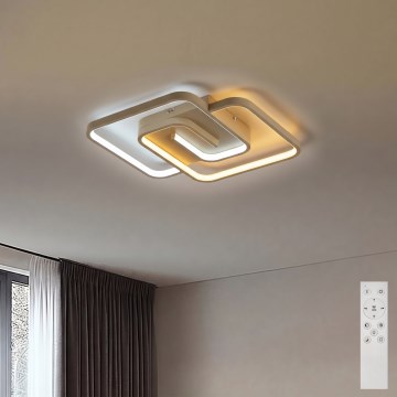 BRILAGI - Plafonnier LED dimmable VELO LED/64W/230V 3000-6500K 48x48 cm beige + télécommande