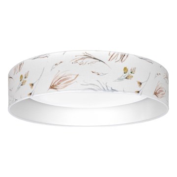 Brilagi - Plafonnier LED dimmable VELVET SMARTIX LED/24W/230V 3000-6000K Ø 45 cm blanc/fleurs Wi‑Fi Tuya Beacon + télécommande