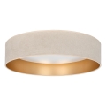 Brilagi - Plafonnier LED dimmable VELVET SMARTIX LED/24W/230V 3000–6000K Ø 45 cm crème/doré Wi-Fi Tuya Beacon + télécommande