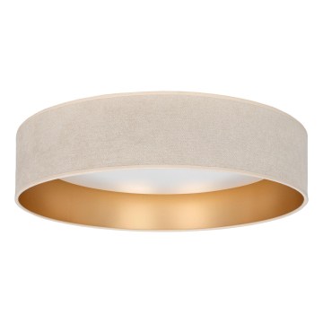 Brilagi - Plafonnier LED dimmable VELVET SMARTIX LED/24W/230V 3000–6000K Ø 45 cm crème/doré Wi-Fi Tuya Beacon + télécommande