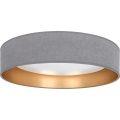 Brilagi - Plafonnier LED dimmable VELVET SMARTIX LED/36W/230V 3000-6000K Ø 55 cm gris/doré Wi-Fi Tuya Beacon + télécommande