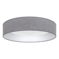 Brilagi - Plafonnier LED dimmable VELVET SMARTIX STARS LED/24W/230V 3000–6000K Ø 45 cm gris Wi‑Fi Tuya Beacon + télécommande
