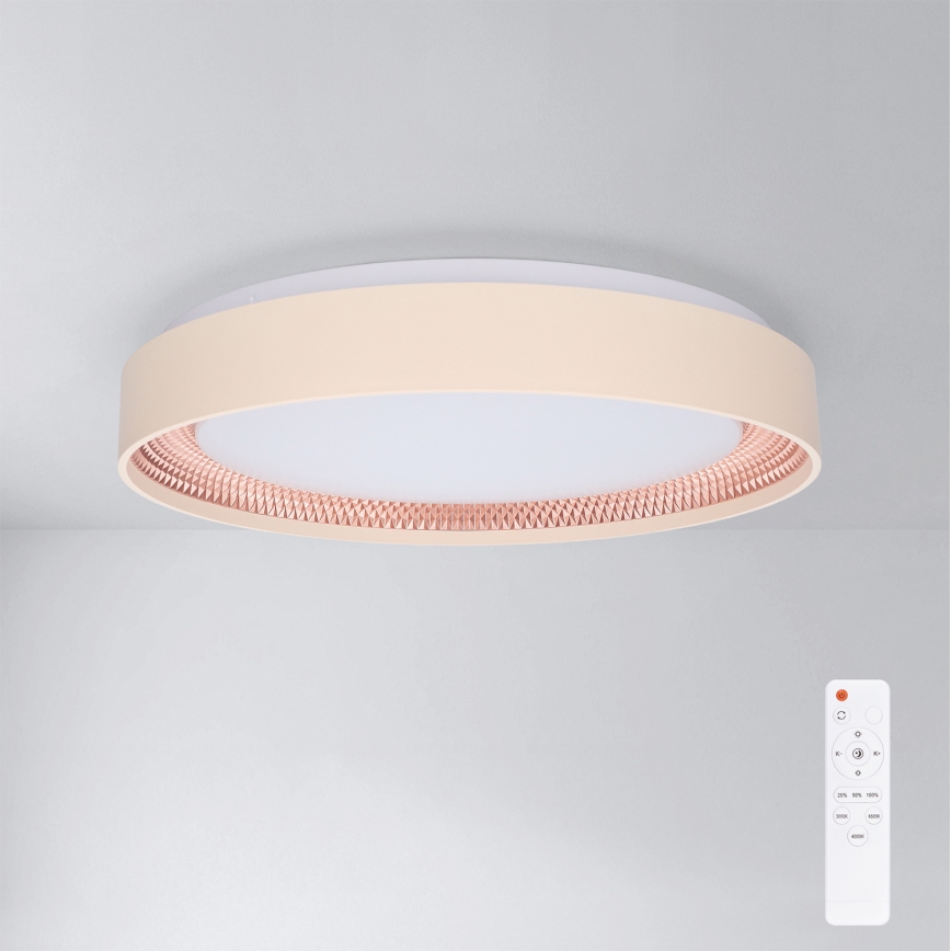 Brilagi - Plafonnier LED dimmable WALDO LED/48W/230V 3000-6500K Ø 40 cm beige/doré + télécommande