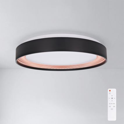 Brilagi - Plafonnier LED dimmable WALDO LED/48W/230V 3000-6500K Ø 40 cm noir/doré + télécommande