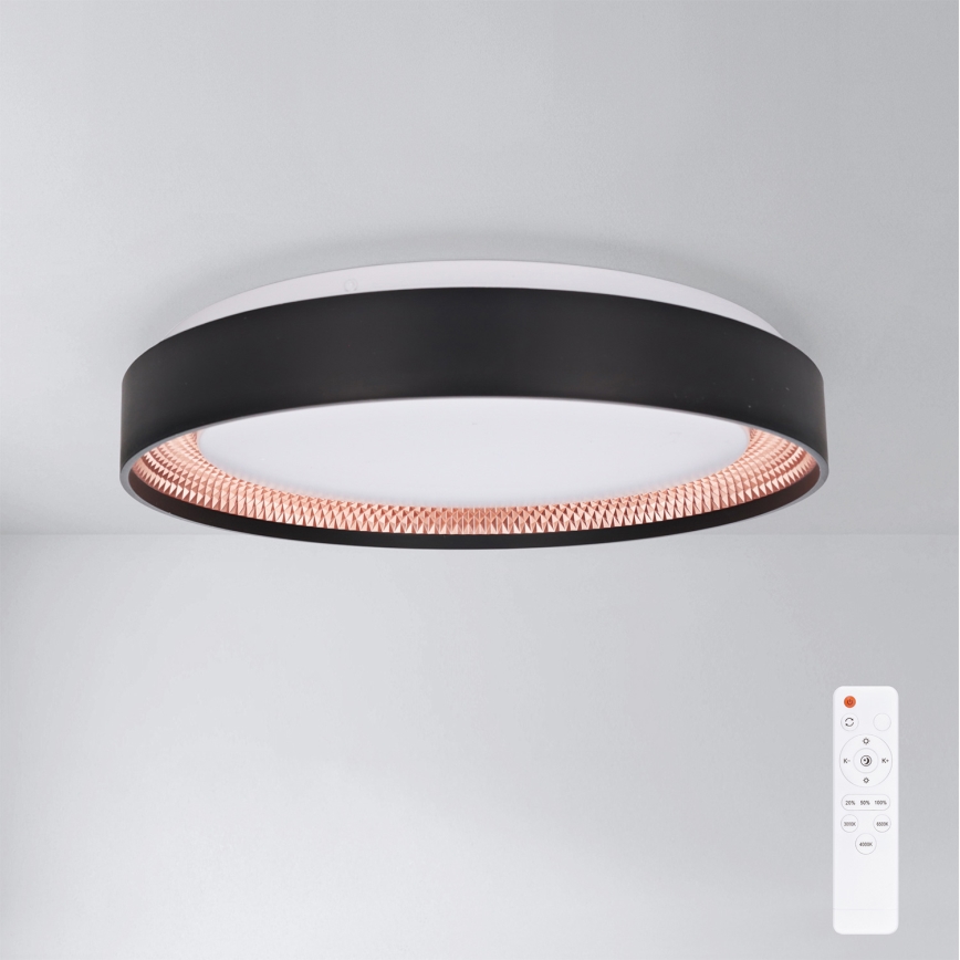 Brilagi - Plafonnier LED dimmable WALDO LED/48W/230V 3000-6500K Ø 40 cm noir/doré + télécommande