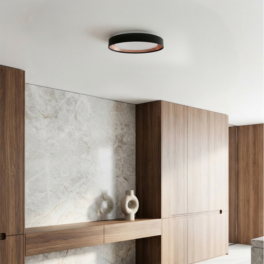 Brilagi - Plafonnier LED dimmable WALDO LED/48W/230V 3000-6500K Ø 40 cm noir/doré + télécommande