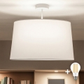 Brilagi - Plafonnier LED en saillie CERIA 1xE27/60W/230V Ø 45 cm blanc