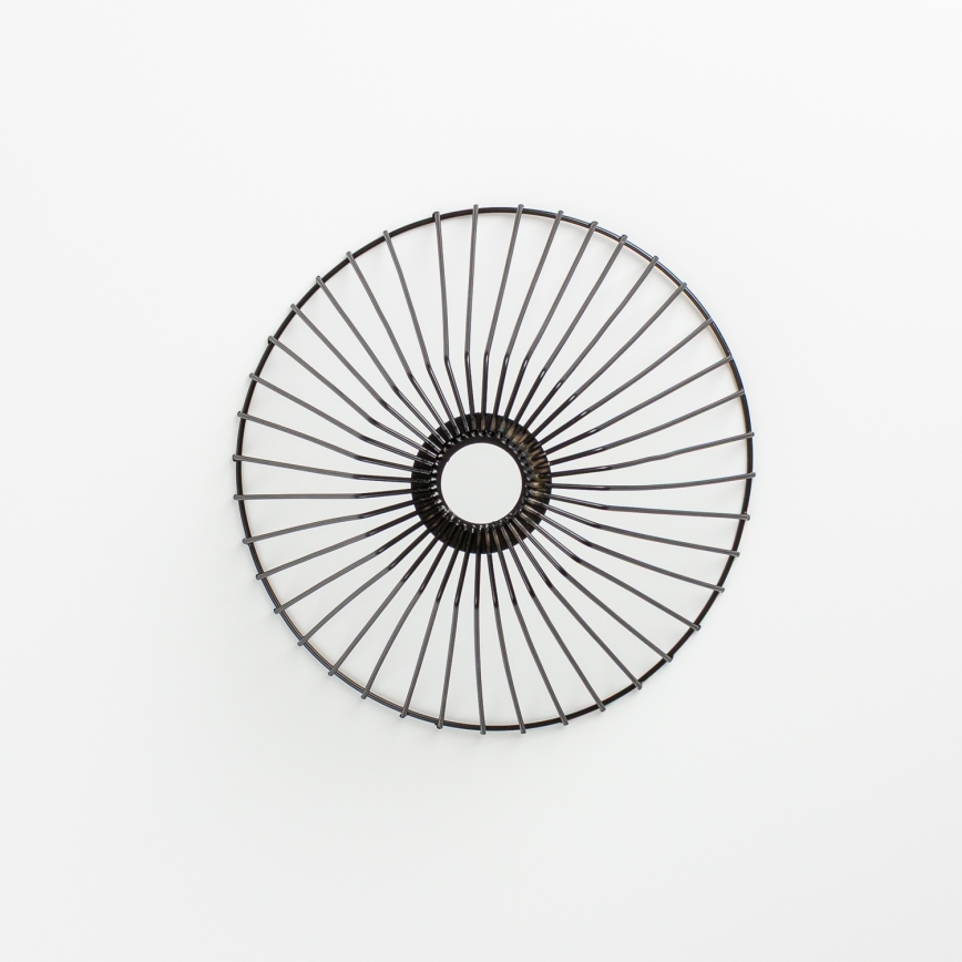 Brilagi - Plafonnier LED en saillie CERIA WIRE 1xE27/40W/230V Ø 30 cm noir/chêne