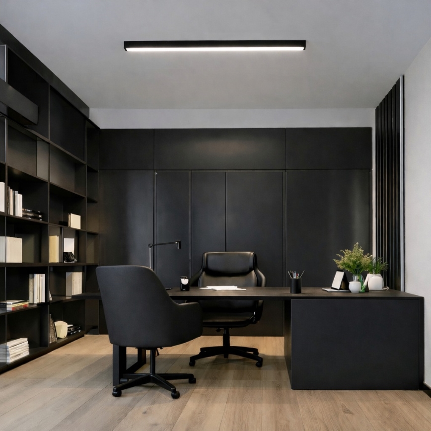 Brilagi - Plafonnier LED en saillie FULLDAY LED/20/30/40W/230V 2700/4000/6000K 120 cm UGR19 noir