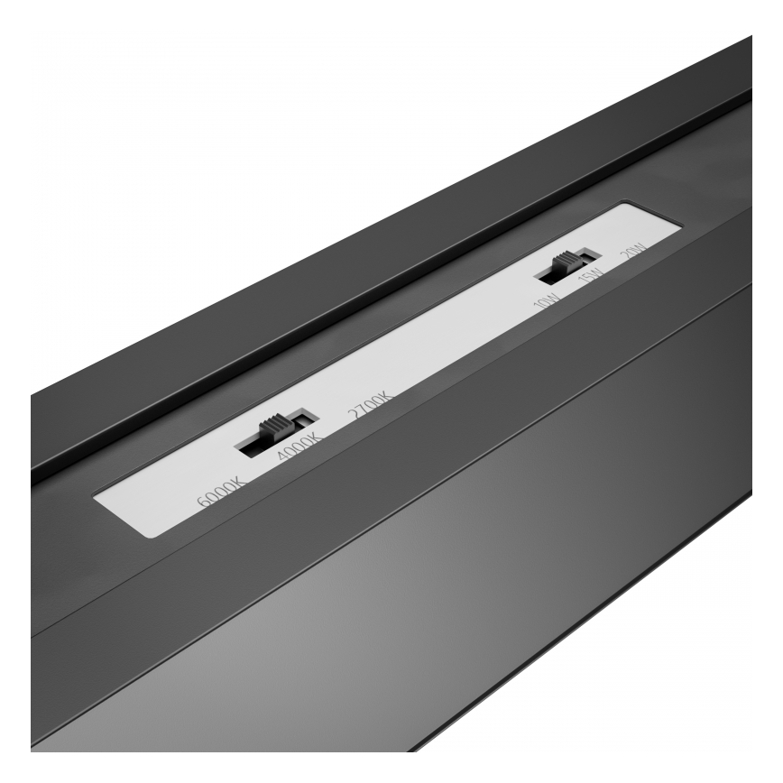 Brilagi - Plafonnier LED en saillie FULLDAY LED/30/40/50W/230V 2700/4000/6000K 150 cm UGR19 noir