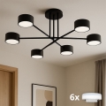 Brilagi - Plafonnier LED en saillie MONO 6xGX53/30W/230V noir