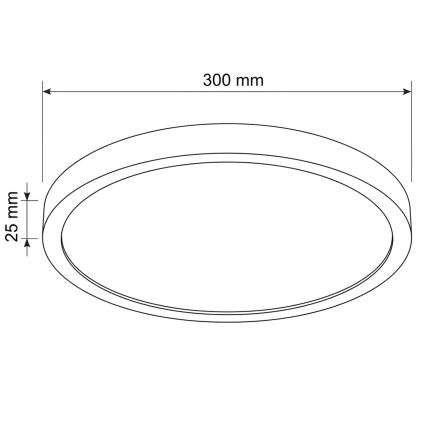 Brilagi - Plafonnier LED ESTELA LED/18W/230V Ø 30 cm noir