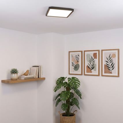 Brilagi - Plafonnier LED ESTELA SQUARE LED/24W/230V 31x31 cm noir