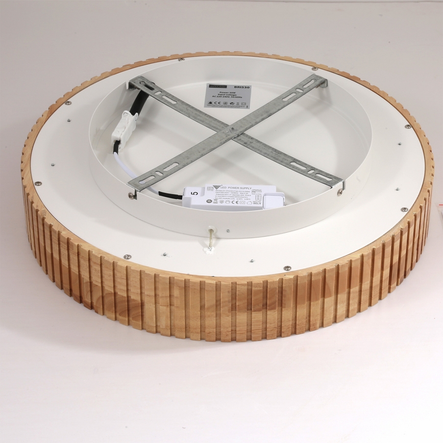 Brilagi - Plafonnier LED FALCON WOOD MODERN LED/30W/230V 3000/4000/6000 K Ø 45 cm en bois
