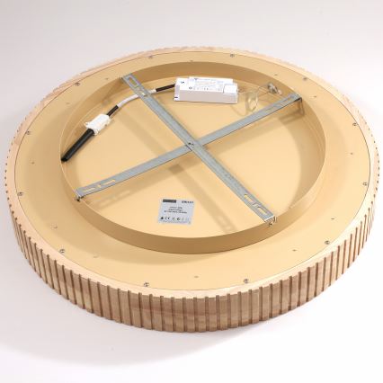 Brilagi - Plafonnier LED FALCON WOOD MODERN LED/40W/230V 3000/4000/6000K Ø 60 cm bois