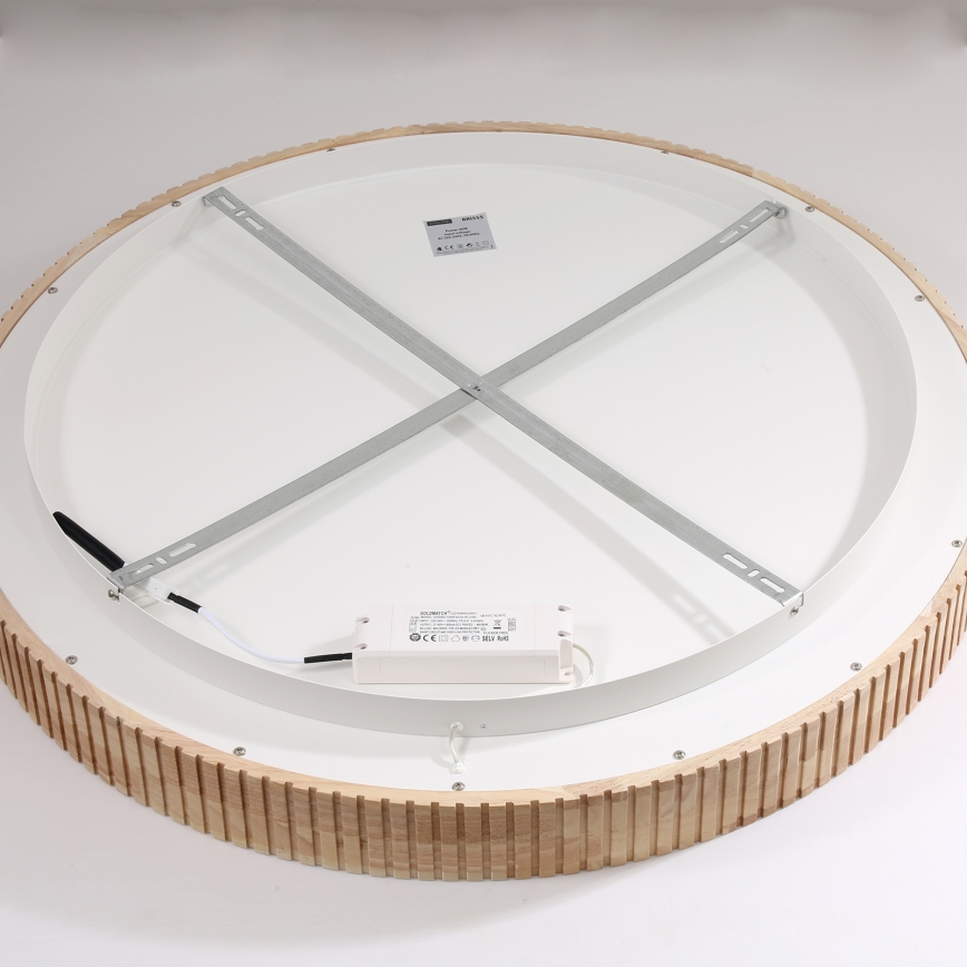 Brilagi - Plafonnier LED FALCON WOOD MODERN LED/60W/230V 3000/4000/6000K Ø 80 cm bois