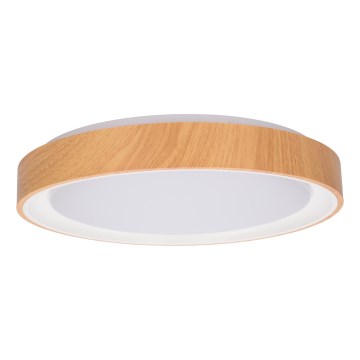 Brilagi - Plafonnier LED FLOCO LED/24W/230V Ø 30 cm décor bois/blanc