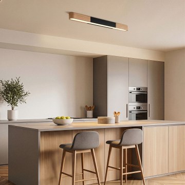 BRILAGI - Plafonnier LED GARDALINE LED/100W/230V 80 cm chêne/noir