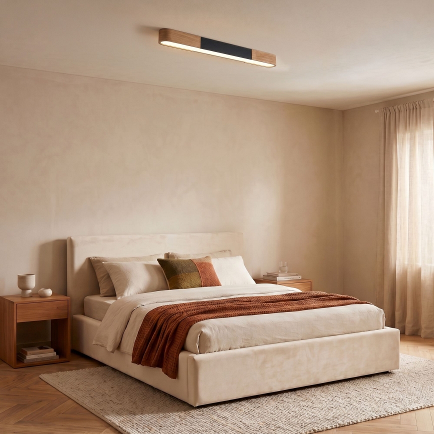 BRILAGI - Plafonnier LED GARDALINE LED/100W/230V 80 cm chêne/noir