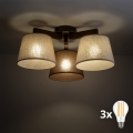 BRILAGI - Plafonnier LED LATTE 3xE27/15W/230V pin/mélange