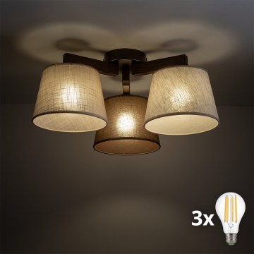 BRILAGI - Plafonnier LED LATTE 3xE27/15W/230V pin/mélange