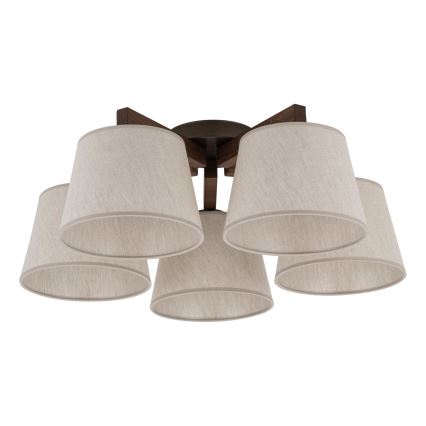 BRILAGI - Plafonnier LED LATTE 5xE27/15W/230V pin/crème