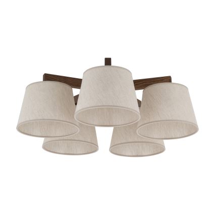 BRILAGI - Plafonnier LED LATTE 5xE27/15W/230V pin/crème