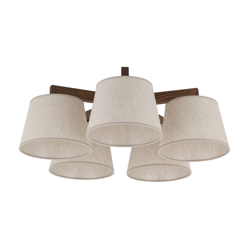 BRILAGI - Plafonnier LED LATTE 5xE27/15W/230V pin/crème