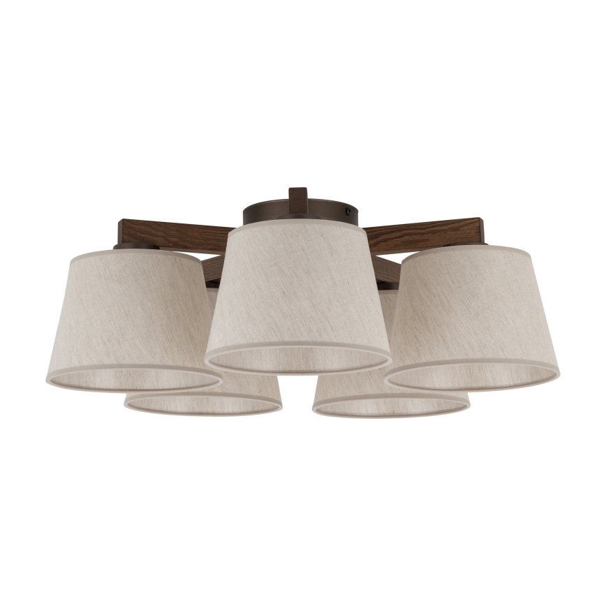 BRILAGI - Plafonnier LED LATTE 5xE27/15W/230V pin/crème