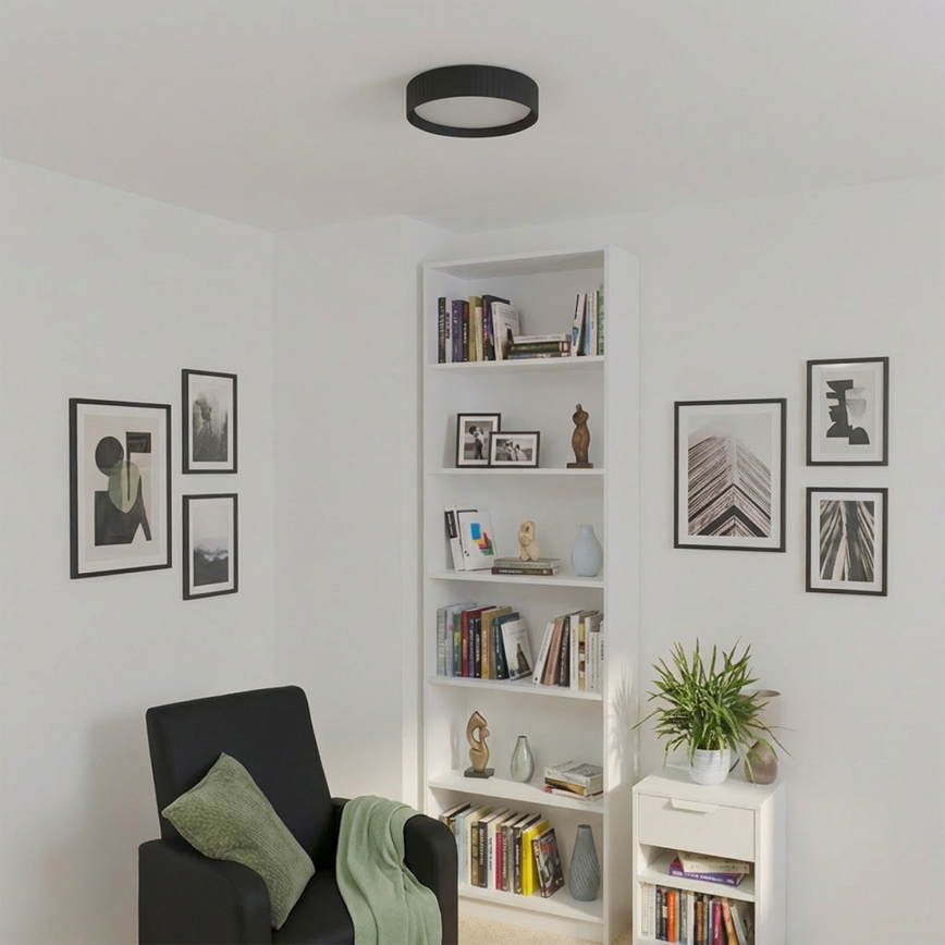 Brilagi - Plafonnier LED LUCIA LED/24W/230V Ø 31 cm noir