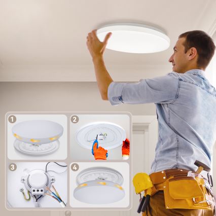 Brilagi - Plafonnier LED MILKY WAY LED/36W/230V 3000K Ø 48 cm