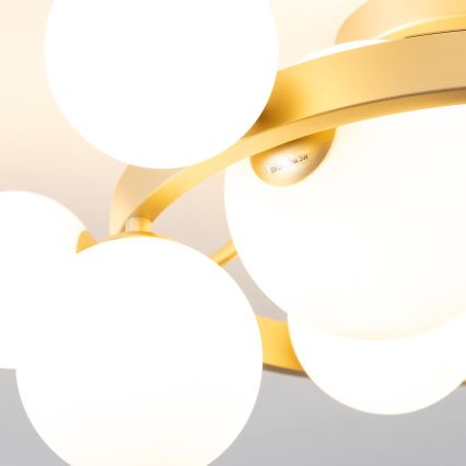 Brilagi - Plafonnier LED MILLA 10xG9/3W/230V doré/blanc