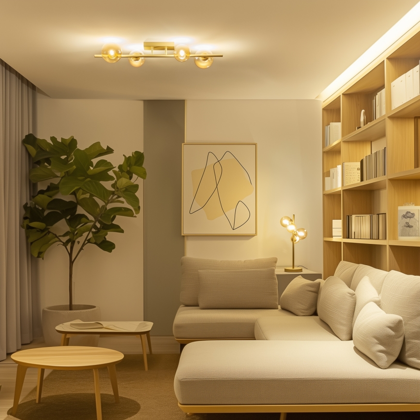 Brilagi - Plafonnier LED MILLA 4xG9/3W/230V doré