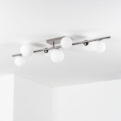 Brilagi - Plafonnier LED MILLA 7xG9/3W/230V chrome brillant/blanc