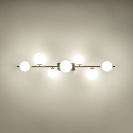 Brilagi - Plafonnier LED MILLA 7xG9/3W/230V chrome brillant/blanc