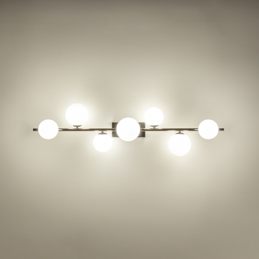 Brilagi - Plafonnier LED MILLA 7xG9/3W/230V chrome brillant/blanc