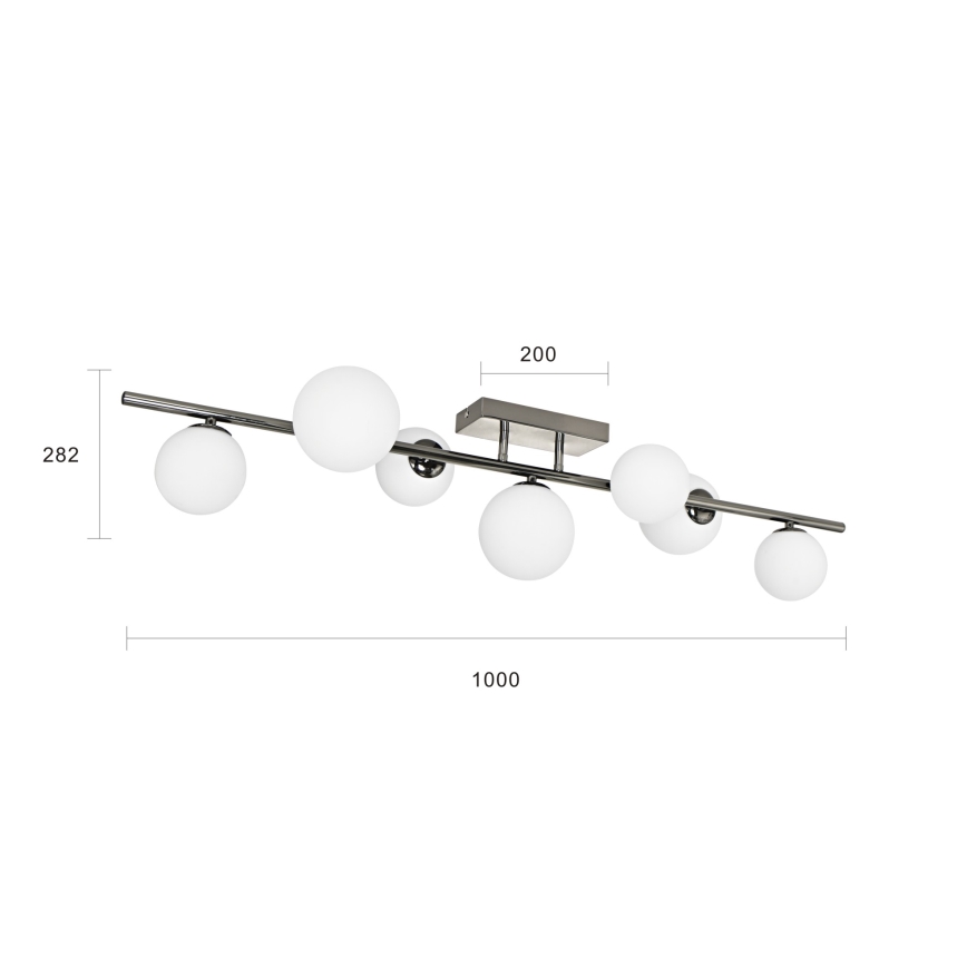 Brilagi - Plafonnier LED MILLA 7xG9/3W/230V chrome brillant/blanc